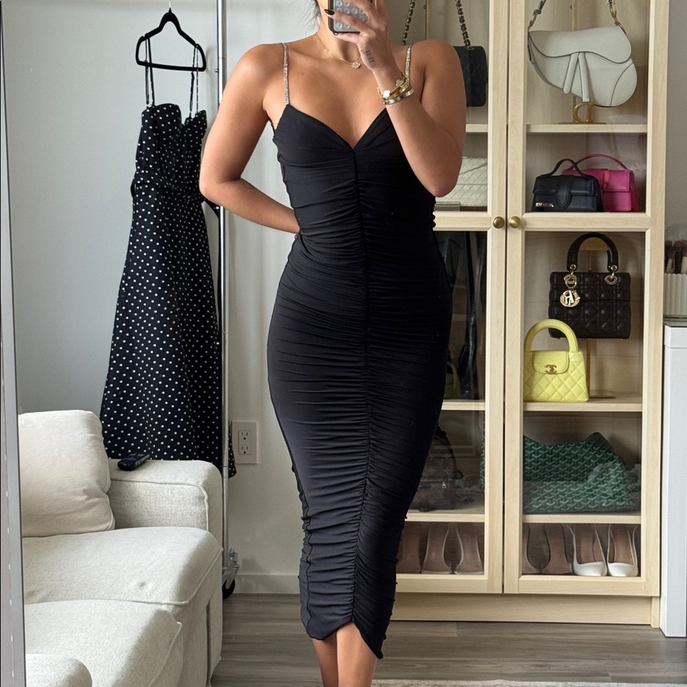 Oh Polly rouched maxi dress